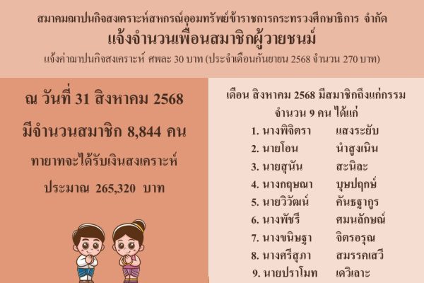 สสอ.ศธ. - กันยายน 2568